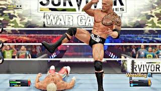 WWE 2K23 Gameplay | The Rock vs Cody Rhodes Full Match on Survivor Series Wargames in Hindi