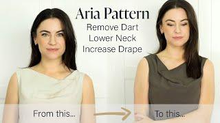 Cowl Neck Pattern Adjustment | Drafting - Aria Pattern