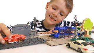 Toy Railway and Train - Video about trains for children - Toys for boys