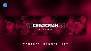 How To Make a YouTube Banner Art on Android using PixelLab