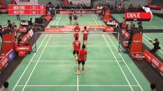 A.Gusti Ramadhani/A.Nugroho (DJARUM KUDUS) VS Ali Fahmi / Yuzriel Mahendra (HI QUA WIMA SURABAYA)