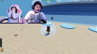 Incearca sa nu fi lovit de valul urias in Roblox Tsunami Game