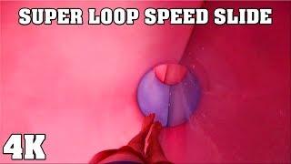 Super Loop Speed Slide in 4K (Zehender's Splash Village)