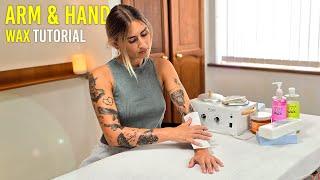 How To wax Your Arms and Hands At Home Tutorial