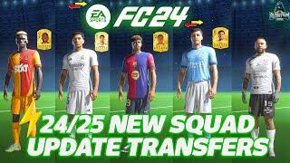 24/25 Transfer Squad Update For FC 24 V2 ( New Transfers, Managers Uefa Groupings & FC 25 Ratings)