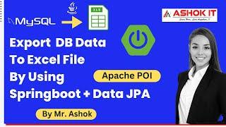 Excel Export Using Spring Boot | Apache POI API in Java @ashokit