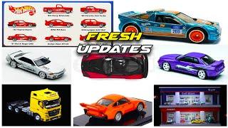 Showcase - Hot Wheels Silver label Set, Mix L Case Lineups, R32 Los Santos Drift, RX-7 VeilSide.