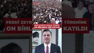 Ferdi Zeyrek'in naaşı Cumhuriyet Meydanı'nda düzenlenen cenaze törenine böyle getirildi