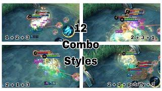 KADITA ALL COMBO SKILL STYLES #mobilelegends