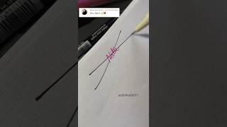 How to make sign letter N #Nitu signature style