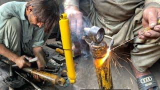 Rebuilding Heavy Duty workshope Repairing shock Absorber | Refilling Oil shock