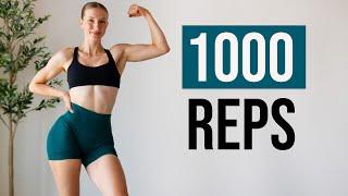 1000 REPS FULL BODY WORKOUT - Abs, Upper Body, Lower Body