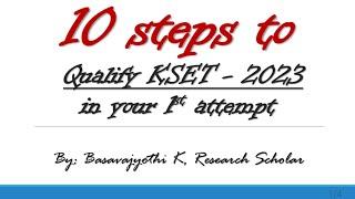 How to qualify KSET in 45 days?