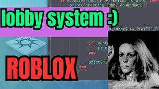 how to script your first lobby system in roblox studio