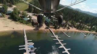 Cavanaugh Bay | Landing and Take off 4K  - Turbo Edge Performance RANS S-7S #idaho #glamping