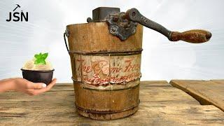 1920 Rusty Ice Cream Maker Restoration