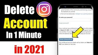 How to Delete Instagram Account  permanently|Instagram account delete kaise kare|