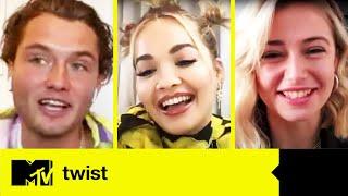 Rita Ora, Raff Law & Sophie Simnett On Twist’s Stunts, Cameos And Kissing | MTV Movies