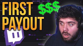 How Much MONEY Do Small Twitch Streamers Make? | My First Twitch Payout!