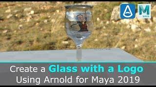 Create a Glass with a Logo Using Arnold for Maya 2019