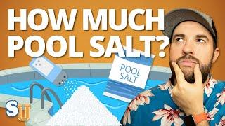 How Much SALT to Add to a SALT WATER POOL