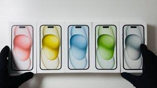 Unboxing All iPhone 15 Colors & Camera Test 4K | Allway Speaker