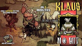 How to kill KLAUS IN 2 MIN with few items!! (No hit,Easy strat,Willow) - Don't Starve Together | DST