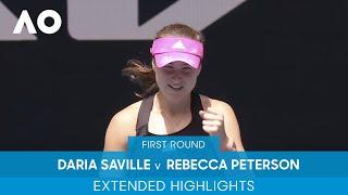 Daria Saville v Rebecca Peterson Extended Highlights (1R) | Australian Open 2022
