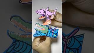 How to make Bombardiro Crocodiro paper craft? #diy #bombardinocrocodilo #brainrot #papercraft