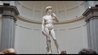 GALLERIA DELL' ACCADEMIA WITH MICHELANGELO'S STATUE OF DAVID!