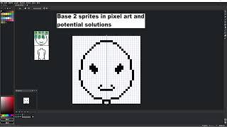 Base 2 sprites in pixel art