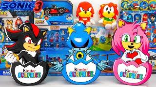 Sonic The Hedgehog 3 Movie Toys Unboxing Review | Shin Sonic, Shadow, Sonic Exe Cracked Kinder Egg