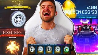 I Opened 100 *NEW* Golden Egg 2023 Crates in Rocket League & THE LUCK KEEPS ON COMING!