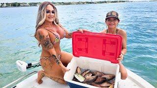 This was our LAST fishing Trip*** Snapper fishing with BABE and SUMMER