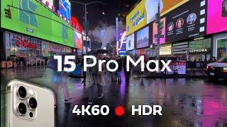  iPhone 15 Pro Max ● 4K60 HDR Video TEST (unedited)