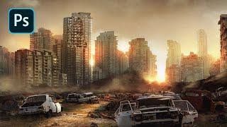 Post Apocalyptic City – Photoshop REALTIME Speedart