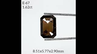 E-67 Salt and pepper emerald diamond #jewelry #finejewelry