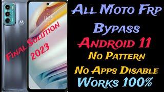 Moto G40 Fusion ll All Motorola Frp Bypass ll Android 11 ll  Final solution % working ll 2023