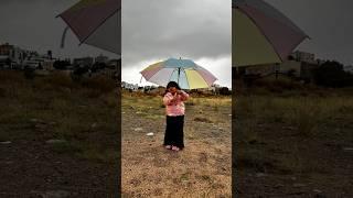 Finding joy in every raindrop ️ A little adventurer in the heart of the mountains 