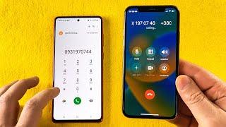 Galaxy Note 10 vs iPhone Xs  Incoming call & Outgoing call