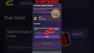 YouTube Gaming Channel Tapswap Code || How to Make Money With YouTube Gaming Channel #tapswap