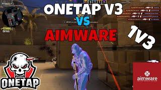 onetap v3 DESTROYS aimware in 1v3 mm hvh