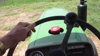 1 Aug: Spraying herbicide at Little building lot with the John Deere 850