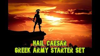 HAIL CAESAR: Greek Starter Army Set Unbox and Build