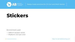 Update of "Stickers" add-on v2.0.0 for CS-Cart and Multi-Vendor