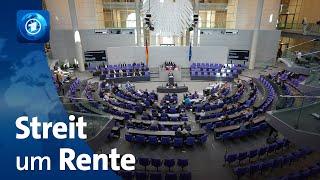 Neue Differenzen in der Ampel-Koalition: Bundestag berät über Rentenreform