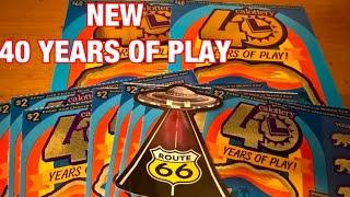 New 40 Years of Play Tickets‼️California Lottery Scratchers