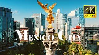 Capital & Largest City of Mexico, CDMX, Mexico City  in 4K ULTRA HD 60FPS Video by Drone