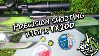 S&C TV | Gary Chillingworth | Precision shooting with a TX200 + JSB and Barracuda 8 pellets!