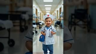 ADORABLE CUTE BABY NURSE COSTUME #cute #baby #adorablebaby #cutebaby #fashion #nursery